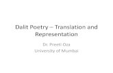 Dalit Poetry – Translation and representation€¦ · Namdeo Dhasal- Golpitha •Man, you should explode Yourself to bits to start with Jive to a savage drum beat Smoke hash, smoke
