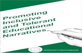Promoting Inclusive and Tolerant Educational Narratives · 2017. 12. 15. · PROMOTING INCLUSIVE AND TOLERANT EDUCATIONAL NARRATIVES 7 Methodology he three two-day workshops brought