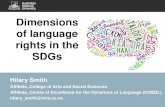 Dimensions of language rights in the SDGsdevpolicy.org/2018-Australasian-Aid-Conference/Presentations/Hilary... · Underlying issues for SDGs and language Poverty co-occurs with linguistic