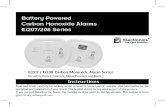 Battery Powered Carbon Monoxide Alarms Ei207/208 Series · 2019. 7. 16. · This booklet should be regarded as part of the product. If you are just installing the Alarm, this booklet