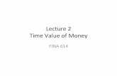 Lecture’2’ Time’Value’of’Money’ 614 - Finance/FINA614 L2 TVM.pdf · Future’Value’–Example’1’–5.1’ • Suppose’you’invest$1000’for’one’year’at5%’per’