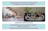 Hamā Anjuman Prayers for Naurooz In English, Farsi and Gujarati … · 2010. 3. 21. · Haft Sheen/Seen Sofreh (spread) for Naurooz. Sofreh Haft-Seen . This table has items beginning