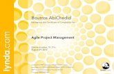 has earned this Certificate of Completion for...Agile Project Management has earned this Certificate of Completion for: