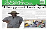 visit: The great betrayal - Kubatanaarchive.kubatana.net/docs/hr/zlhr_legal_monitor_issue... · 2012. 9. 24. · accommodation purposes,” said Jeremiah Bamu of the ZLHR. The action