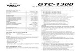 GTC-1300 · 2 GTC-1300 130 Ton Telescopic Boom Crawler Crane SPECIFICATION SHEET NO. TMC-DI-02-001-06/20 Specifications are subMect to change without prior notice. FRAME The frame