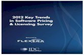 2012 Key Trends in Software Pricing & Licensing Survey · 2013. 7. 30. · 2012 | Key Trends in Software Pricing and Licensing Survey 6 o 64% of enterprises reported that they have