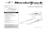 Model No. NETL12814.1 USER’S MANUAL...from the treadmill at all times. 9. The treadmill should be used only by per-sons weighing 330 lbs. (150 kg) or less. 10. Never allow more than