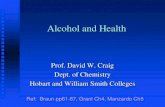 Alcohol and Healthalcohol.hws.edu/bd295/04AlcoholandHealth2018.pdf · 2018. 2. 13. · Alcohol and Sex Physiological responses Erections slower to rise and quicker to fall Reduction