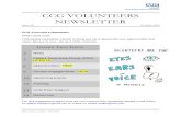 CCG VOLUNTEERS NEWSLETTER…TBC, at least monthly Number of Volunteers needed 1 Engagement Team contact Adam Stewart – adam.stewart1@nhs.net Closing date to express interest 28 April