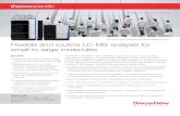 Specification Sheet: ISQ EM Single Quadrupole Mass ......Mass Spectrometry, Single Quadrupole, LC-MS, Vanquish, ... • Detect and quantify small and large molecules with extended