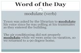 Word of the Day...Word of the Day pander (verb) Myron grew up valuing both hard work and the value of money because his parents did not pander to every materialistic request he made.