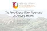 The Food–Energy–Water Nexus and a Circular Economy...by DL Keairns, RC Darton and A Irabien, Annu. Rev. Chem. Biomol. Eng.2016. 7:9.1–9.24 and our continuing work on the Nexus.
