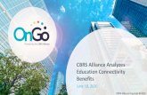 CBRS Alliance Analyzes Education Connectivity Benefits · 2020. 6. 19. · “NTIA’s groundbreaking engineering work and close collaboration with the F , DOD and industry played