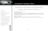 Graphics Hardware Certification - Autodeskdownload.autodesk.com/us/qualcharts/2012/Mudbox2012... · 2011. 9. 28. · Autodesk Mudbox 2012 Graphics Hardware Certification– Apple