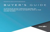 Buyer’s Guide – A practical quick reference guide for the ...€¦ · by the OACIQ, you will not have the benefit of a real estate or mortgage broker’s advice and knowledge,