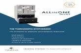 THE THERANOSTIC SYNTHESIZER - Trasis...miniAllinOne is a unique compact synthesizer dedicated to the preparation of diagnostic and therapeutic radiotracers. This synthesizer is developped