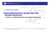 Superconducting RF for storage rings, ERLs, and linac ......June 23, 2009 USPAS 2009, S. Belomestnykh, Lecture 2: RF fundamentals 10 For intermediate values The anomalous limit is