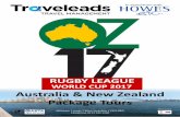 Australia & New Zealand Package Tours - Howes etc...‘A+’ match tickets throughout the tournament, plus exclusive Rugby League World Cup 2017 events and merchandise. OZ17 is one