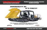 DURABILITY AT IT’S FINEST...Rubber Track Crawler Carrier Undercarriage Durability At It’s Finest The FINEST RUBBER TRACK to perform in the most severe application is here. Engineered