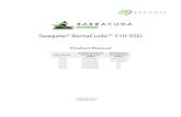 Seagate® BarraCuda™ 510 SSD Product Manual€¦ · Seagate BarraCuda 510 SSD Product Manual, Rev B 7 2. Specifications 2.1 Models and Capacity NOTE About capacity: Sector Size: