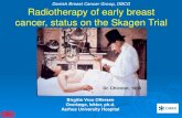 Danish Breast Cancer Group, DBCG Radiotherapy of early ... · Radiotherapy of early breast cancer, status on the Skagen Trial Birgitte Vrou Offersen Overlæge, lektor, ph.d. Aarhus