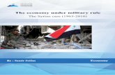 The economy under military rule - harmoon.org€¦ · The military was able to rise in Syria due to the weakness of the political in-stitutions, established by the old ruling elites