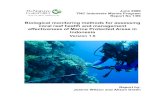 Biological monitoring methods for assessing coral reef health ... Reef Monitoring...coral reefs which are simple, align with internationally recommended monitoring methods, are scientifically