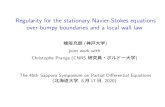 Regularity for the stationary Navier-Stokes …...Regularity for the stationary Navier-Stokes equations over bumpy boundaries and a local wall law 檜垣充朗(神戸大学) joint