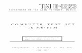 COMPUTER TEST SET TS-909/PPM - nj7p.org 11-1223 10-Oct-75... · 2012. 11. 29. · Changes in force: C1, C3, C4, C5, and C6 TM 11-1223 C6 HEADQUARTERS DEPARTMENT OF THE ARMY WASHINGTON,