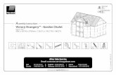 Assembly Instructions Victory Orangery Garden Chalet...Victory Orangery" - Garden Chalet Approx. Dim. 306L x 361W x 270Hcm / 120.5"L x 142.1"W x 106.3"H C X2 2 *Snow Load 75k9/m2 15ibsift2