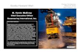 Scotia Howard Weil - Oceaneering · 3/3/2016  · Scotia Howard Weil Energy Conference March 23, 2016 New Orleans, LA M. Kevin McEvoy Chief Executive Officer Safe Harbor Statement