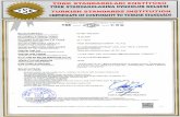 Tega Mühendislik | PE Fitting Mühendislik Çözümleri...CERTIFICATE OF CONFORMITY TO TURKISH STANDARDS Markamn Tamml Description of the Mark TSE TSE veya/or veya/or 001967-TSE-02/01