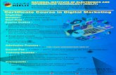 Delhi Centre Certificate Course in Digital Marketingnielit.gov.in/sites/default/files/Delhi/digital 2 Weeks.pdf · Certificate Course in Digital Marketing 2 Weeks (2 Hrs/Day) Eligibility: