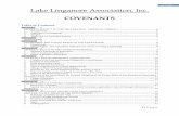 Lake Linganore Association, Inc. · 2015. 9. 9. · 3 | P a g e Covenants Lake Linganore Association Inc. Covenants This booklet is a compilation of the recorded Conditions, Covenants,