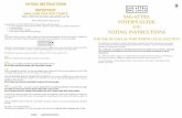 VOTING INSTRUCTIONS IMPORTANT · 2020. 6. 24. · Your gold Dallas-FoRt WoRth loCal Election Packet contains four pieces: 1. a “Voter’s Guide and Voting Instructions” sheet