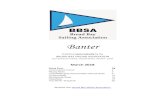 Banter - Broad Bay Sailing2018 Comet Fleet State Championship & OPYCY Dinghy Regatta Saturday, April 7, 2018 NOTICE of RACE Organizing Authority: The organizing authority is the Old