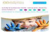 STAFFORDSHIRE MOORLANDS DISTRICT · 2017. 4. 21. · Tel: Sam 07572 449266 Baby Massage & Baby Yoga FPC Centre Drop In 10.00am-11.00am Drop In 11.30am-12.30pm £5.00 or £30.00 for