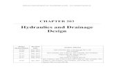 Hydraulics and Drainage Design 2... · 2020. 1. 7. · The Office of Hydraulics should be contacted for special considerations or changes to a particular design. The goal is a design