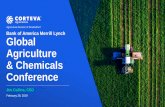 Bank of America Merrill Lynch Global Agriculture & Chemicals … · 2019. 5. 23. · Global Agriculture & Chemicals Conference Jim Collins, CEO February 28, 2019. ... Soy Sunflower