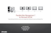 Parallels Mac Management 7 for Microsoft SCCM · 2019. 6. 14. · Zero-touch deployment for SCCM-managed Mac devices ... Adds UI to enable Mac management NetBoot Server (optional)