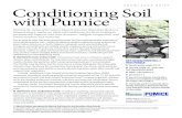 MITIGATES COMPACTION PUMICE AND PERLITE: … · 2019. 2. 14. · disrupts clay’s tendency for compaction, forcing apart the dense, sticky particles and improving the soil’s ability