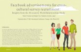 Facebook advertisements for cross - cultural survey recruitment · 2020. 3. 3. · Facebook advertisements for cross - cultural survey recruitment: Insights from the 46 -country World