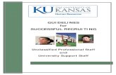 GUIDELINES for SUCCESSFUL RECRUITINGhumanresources.ku.edu/sites/humanresources.ku.edu/files...These guidelines have been compiled to assist university personnel in conducting searches