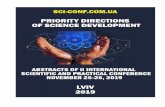 PRIORITY DIRECTIONS OF SCIENCE DEVELOPMENT · 2019. 12. 1. · 3 UDC 001.1 BBK 73 The 2nd International scientific and practical conference “Priority directions of science development”