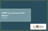 TMRS Investment Staff Report · Q1 2016 . INVESTMENT TOPICS I. Performance and Asset Allocation • Asset Allocation: Current and Target Allocations (page 4) ... Public Equities •