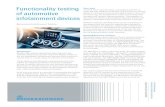 Functionality testing of automotive infotainment devices · complex and variable fading scenarios. Functionality of the communications and broadcast features needs to be tested in