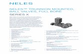 NELES® TRUNNION MOUNTED, BALL VALVES, FULL ......For ASME Class 600 and larger sizes refer to bulletin 1D21. Trunnion mounted Low operating torque. Fully rated seats. Smooth control.