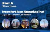 Dream Hard Asset Alternatives Trust · 2014. 7. 29. · 2. Real estate loans consisting of mortgage/loan investments in hotel, land, multi-residential, condominium, retail, retirement