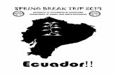 Ecuador!! Club Images/2019 Ecuador Trip.pdf · spring break trip 2019 . university of pittsburgh at johnstown . department of energy and earth resources . ecuador!!