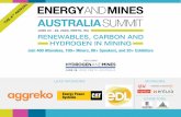 Energy and Mines Australia Summit - Join 400 Attendees ......Operational results from small-scale and large-scale renewables hybrids for mines 3. What procurement models work best